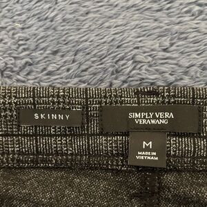 Simply Vera Vera Wang Black and Gray Knit Pants